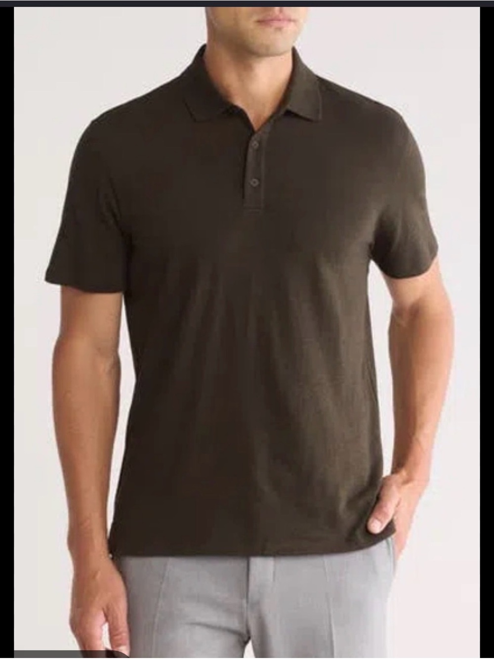 Vince Black Men's Polo Shirt